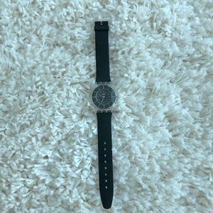 Black Classiness Swatch Watch